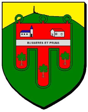 Blason de Bussières-et-Pruns/Arms of Bussières-et-Pruns