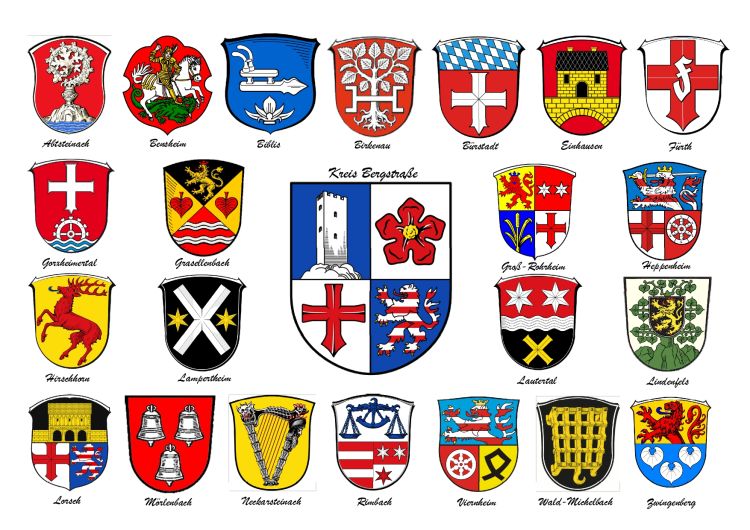 Wappen von Bergstrasse (Coat of arms (crest) of Bergstrasse)