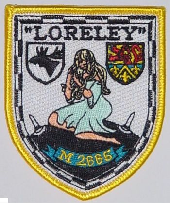 Coat of arms (crest) of the Minesweeper Loreley (M2665), German Navy