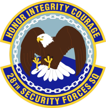 Coat of arms (crest) of the 28th Security Forces Squadron, US Air Force