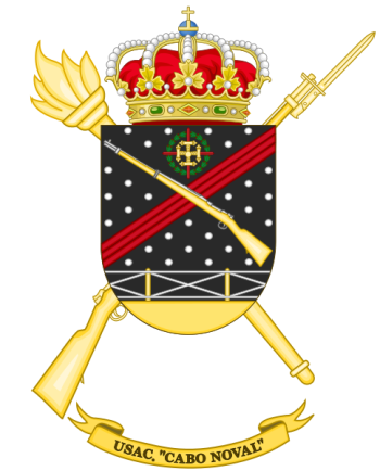 Coat of arms (crest) of the Barracks Services Unit Cabo Noval, Spanish Army