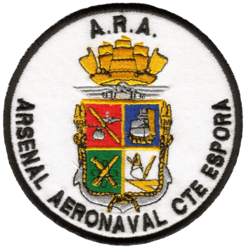 Coat of arms (crest) of the Commandante Espora Naval Air Arsenal, Argentine Navy