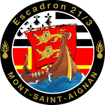 Coat of arms (crest) of the Mobile Gendarmerie Squadron 21-3, France