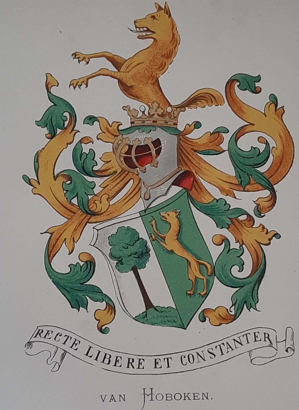 Coat of arms (crest) of Van Hoboken (II))