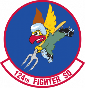 Coat of arms (crest) of 124th Fighter Squadron, Iowa Air National Guard