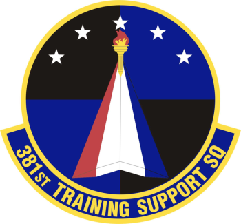 Coat of arms (crest) of the 381st Training Support Squadron, US Air Force