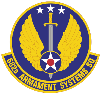 Coat of arms (crest) of the 682nd Armament Systems Squadron, US Air Force