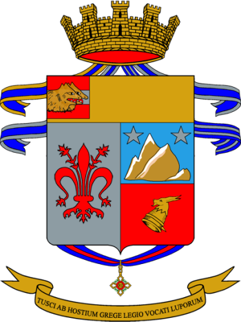 Coat of arms (crest) of the 78th Infantry Regiment Lupi di Toscana, Italian Army