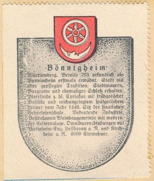 Wappen von Bönnigheim/Coat of arms (crest) of Bönnigheim