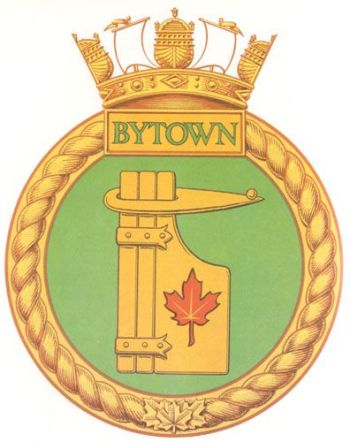 Coat of arms (crest) of the HMCS Bytown, Royal Canadian Navy