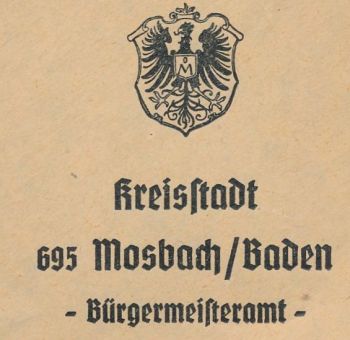 Wappen von Mosbach