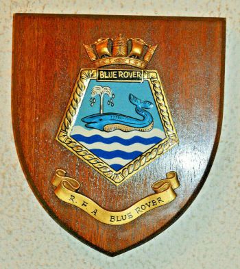 Coat of arms (crest) of the RFA Blue Rover, United Kingdom
