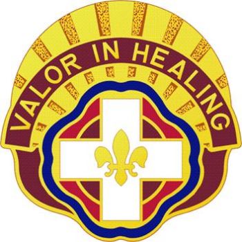 Coat of arms (crest) of the 134th Combat Support Hospital, US Army