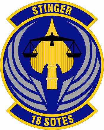 Coat of arms (crest) of the 18th Special Operations Test and Evaluation Squadron, US Air Force