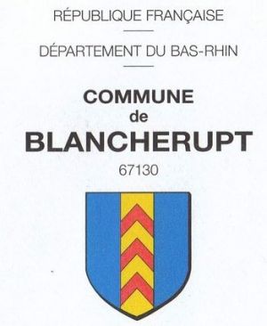 Blason de Blancherupt