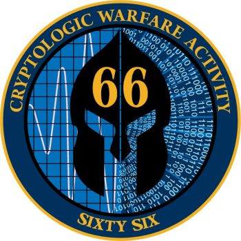 Coat of arms (crest) of the Cryptologic Warfare Activity 66, US Navy