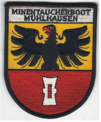 Blason de Mine Diver Boat Mühlhausen, German Navy/Arms (crest) of Mine Diver Boat Mühlhausen, German Navy