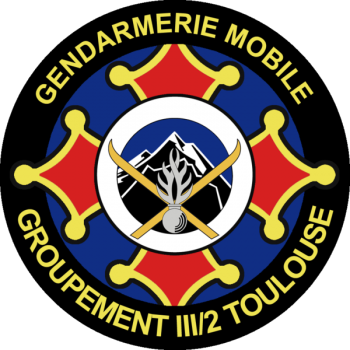 Blason de Mobile Gendarmerie Group III-2, France/Arms (crest) of Mobile Gendarmerie Group III-2, France