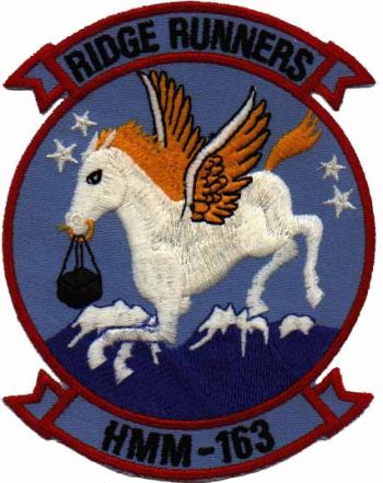 Coat of arms (crest) of VMM-163 Ridge Runners, USMC