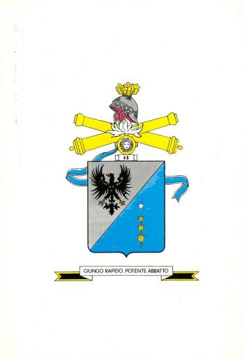 Coat of arms (crest) of the 46th Artillery Regiment Trento, Italian Army