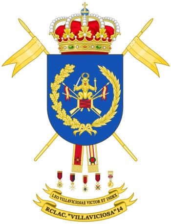 Coat of arms (crest) of the Light Armoured Cavalry Regiment Villaviciosa No 14, Spanish Army