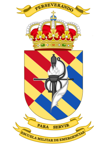 Coat of arms (crest) of Military Emergencies School, Spain