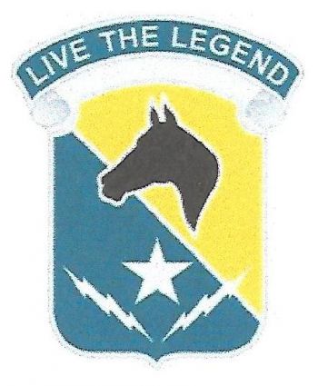 Coat of arms (crest) of Special Troops Battalion, 1st Cavalry Division, US Army