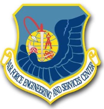 Coat of arms (crest) of the Air Force Engineering and Services Center, US Air Force