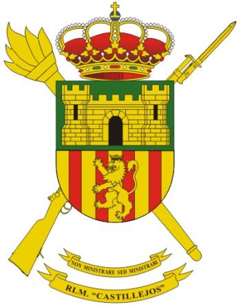 Coat of arms (crest) of the Castillejos Military Logistics Residency, Spanish Army