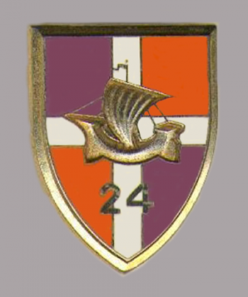 Coat of arms (crest) of 24th Infantry Regiment, French Army