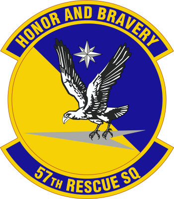 Coat of arms (crest) of the 57th Rescue Squadron, US Air Force