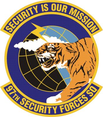 Coat of arms (crest) of the 97th Security Forces Squadron, US Air Force
