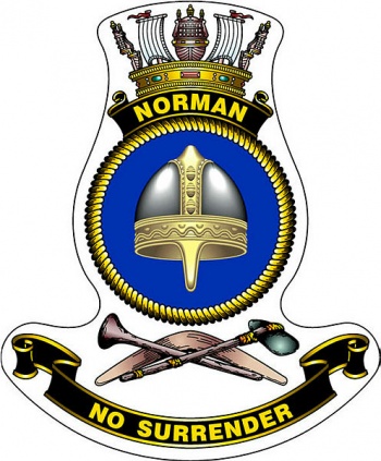 Coat of arms (crest) of the HMAS Norman, Royal Australian Navy