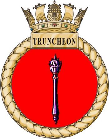 Coat of arms (crest) of the HMS Truncheon, Royal Navy