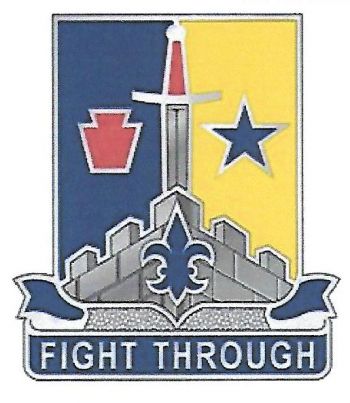 Coat of arms (crest) of Special Troops Battalion, 55th Brigade Combat Team, 28th Infantry Division, Pennsylvania Army National Guard