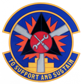 Coat of arms (crest) of the 542nd Logistics Support Squadron, US Air Force
