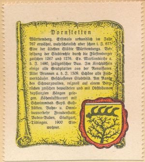 Wappen von Dornstetten/Coat of arms (crest) of Dornstetten