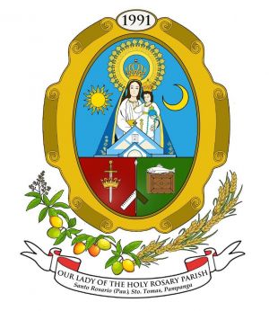 Arms (crest) of Our Lady of the Holy Rosary Parish (Santo Tomas)
