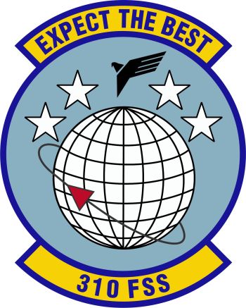 Coat of arms (crest) of the 310th Force Support Squadron, US Air Force