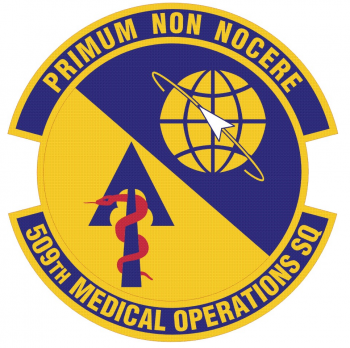Coat of arms (crest) of 509th Operational Medical Readiness Squadron, US Air Force