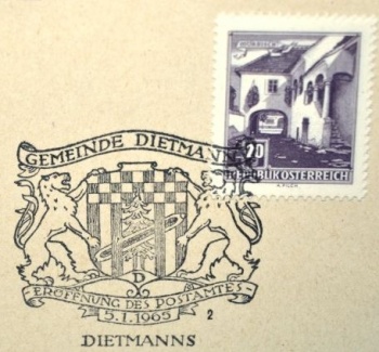 Wappen von Dietmanns (Niederösterreich)/Coat of arms (crest) of Dietmanns (Niederösterreich)
