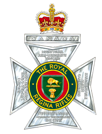 Coat of arms (crest) of the The Royal Regina Rifles, Canadian Army