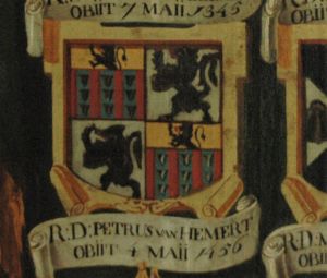 Arms (crest) of Petrus van Hemert