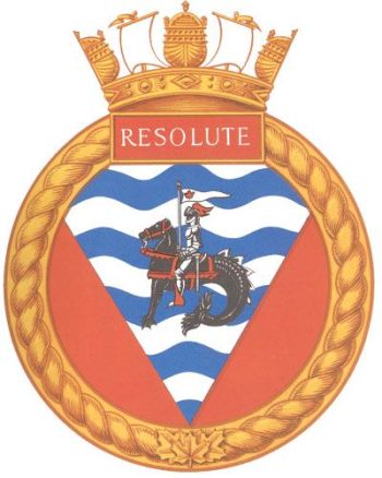 Coat of arms (crest) of the HMCS Resolute, Royal Canadian Navy