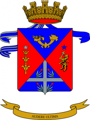Coat of arms (crest) of the 12th Self-Propelled Field Artillery Group Capua, Italian Army