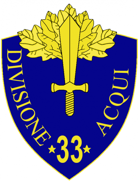 File:33rd Infantry Division Acqui, Italian Army.png
