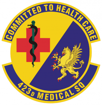 Coat of arms (crest) of the 423rd Medical Squadron, US Air Force
