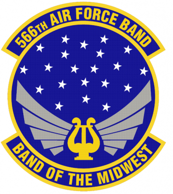Coat of arms (crest) of the 566th Air Force Band, Illinois Air National Guard