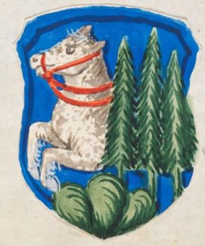Arms (crest) of Nicolaus Deluce