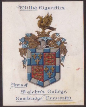 Arms of St John's College (Cambridge University)